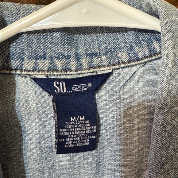 SO Light Blue Denim Jacket Lake Life Sturgeon Bay, WI - Picture 5 of 6